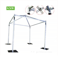 Support de toile de fond circulaire pop-up portable pour scène d'événement, avec cadre floral mural, en tuyau de fer réglable pour rideaux et draperies