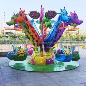 Silla Voladora Mini de 12 Asientos, Juego de Columpios para Niños, Juegos de Carnaval, Equipo de Parque de Atracciones al Aire Libre, Atracción Giratoria - Product Image 5