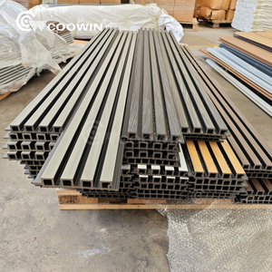 Goffratura profonda in legno di plastica esterna rivolta verso l'<span class=keywords><strong>esterno</strong></span> piastrelle <span class=keywords><strong>ardesia</strong></span> parete Wpc - Product Image 2