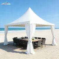 Carpa Pagoda de PVC 3x3 4x4 5x5 6x6 7x7, Carpa Plegable 10x10 para Eventos, Ferias Comerciales, Alquiler y Venta