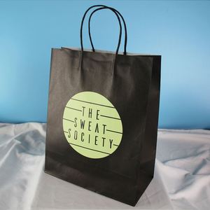 Wholesale Custom Eco-Friendly Biodegradable Bakery Brown Kraft Paper Bags with Handle for Food Packaging Cakes Personalized Logo - Product Image 3