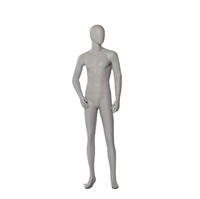 Mannequin Homme Gris pour Présentoir de Magasin Mannequin Debout Pose