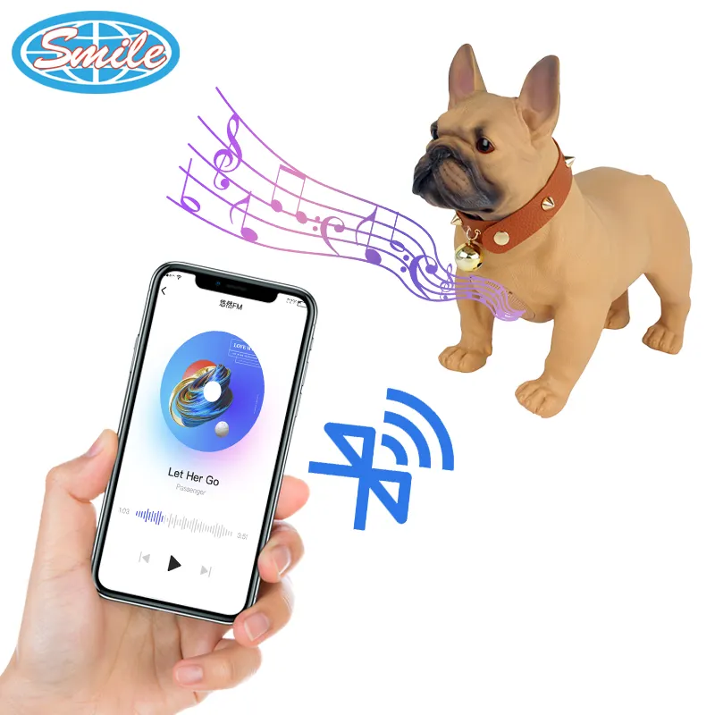 Creative Gifts Bulldog Multimedia Speaker labrador Blue tooth Speaker Poodle Wireless Portable Speaker