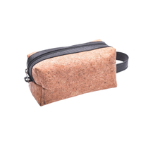 Gros Personnalisé Grand Liège Organisateur Cosmétique Trousse Maquillage Étui Voyage Étanche avec Fermeture Éclair Cadeau Écolog