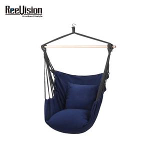 इनडोर और आउटडोर उपयोग के लिए कुशन सेट के साथ सुपर आरामदायक आधुनिक डिजाइन हैंगपैड चेयर हैममॉक - Product Image 6