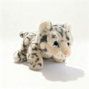 Adorable Peluche de Leopardo de las Nieves en Posición Acostada, Relleno de Algodón PP, 31-50cm, Muñeco de Peluche para Niños, Unisex, Regalo de Cumpleaños - Product Image 4