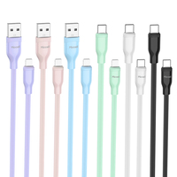 Kabel Data USB-C TPE Braided Miccell Fast Charging untuk iPhone/iPad, Komputer, Pemindai Barcode, Kompatibilitas Printer Pengisian Daya 2.4A
