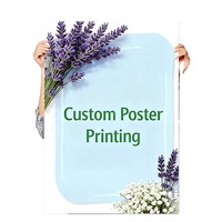 Affiches murales publicitaires en carton couleur pleine, décorations de chambre, impression personnalisée toutes tailles – Offre spéciale