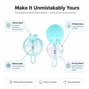 Bottiglia d'<span class=keywords><strong>Acqua</strong></span> Pieghevole per Cani da 360ml in Silicone e PP, Dispenser d'<span class=keywords><strong>Acqua</strong></span> Portatile per Animali Domestici per Viaggi all'Aperto - Product Image 2