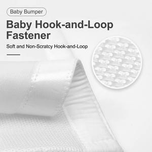 Barrière de lit pour tout-petit, pare-chocs en maille respirante, doublure de lit pour la sécurité des nouveau-nés, protection rembourrée douce, motif étoile, 2 pièces - Product Image 4