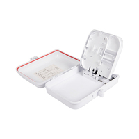 ABS 2 16 Mechanical Sealing FTTH Fiber Optic Distribution Box 16 Cores 16 SC Adapters -40~+65 Wide Temperature Range Outdoor