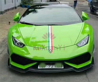 Pare-chocs avant en fibre de carbone style RZ avec lèvre avant, compatible avec Lamborghini Huracan LP610 LP580, lèvre inférieure de spoiler, carrosserie