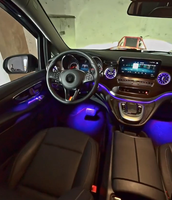 ICarsin pour Mercedes Benz Classe V W447 - Éclairage d'ambiance intelligent 64 couleurs - Kit de mise à niveau de l'éclairage d'ambiance dynamique RGB pour voiture
