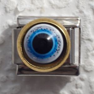 Factory Direct 304 Stainless Steel DIY Module Bracelet Gold Plated Devil's Eye Italy <b>Charms</b> Geometric Trendy Design Elastic - Product Image 3