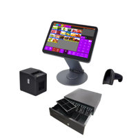 Zhongji A1 360 degrés rotatif 15.6 pouces tout-en-un Windows caisse enregistreuse Pos avec logiciel installé