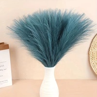 Rangkaian Rumput Pampas Buatan 55cm untuk Pengisi Vas Lantai, Dekorasi Pernikahan, Kamar Gaya Boho Farmhouse