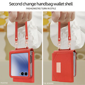 VIETAO Portefeuille en cuir PU tendance pour filles de luxe Etui de téléphone Dragonne compatible pour Samsung Galaxy <span class=keywords><strong>Z</strong></span> <span class=keywords><strong>Flip</strong></span> 7/6/5/<span class=keywords><strong>4</strong></span>/3 - Product Image 5