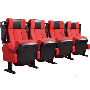 เก้าอี้โรงหนัง YJ รุ่น Red Floral Deluxe Edition โครงโลหะ สำหรับโรงภาพยนตร์ หอประชุม และห้องเรียน - Product Image 2