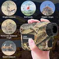 Télémètre laser de chasse camouflage haute précision 1000m INORM ODM d'usine, optique 6X, 905nm, verrouillage de drapeau, vibration, rechargeable