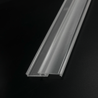 Diffuseur linéaire LED micro-prismatique en PMMA acrylique moderne Bming, avec motif en relief, anti-éblouissement, taille personnalisée