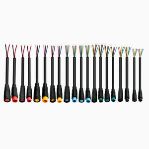 كابل مقاوم للماء IP67 PI68 M6 M8 بـ 2 و3 و4 و5 و6 دبابيس للكاميرات الخارجية LED - Product Image 2