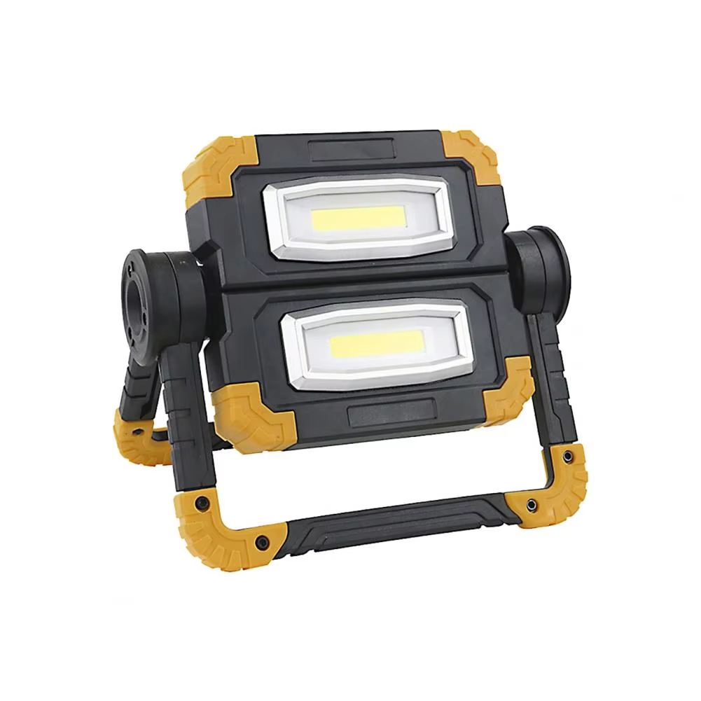 LED Work Light Super Bright Waterproof Folding LED Lamp with Rotation Stand Mini LED Torchlight with Bracket Camping Supplies