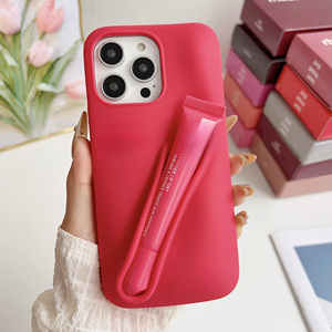 Ốp điện thoại silicon <span class=keywords><strong>3D</strong></span> kèm son dưỡng môi cho iPhone 11 12 13 14 15 16 17 Pro Max, bộ son dưỡng môi cao su, vỏ lưng - Product Image 5