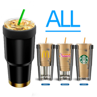 Double paroi personnalisée en acier inoxydable 304, isolé sous vide, voyage, réutilisable, porte-tasse à café glacé, manchon refroidisseur, porte-gobelet