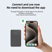 Traceur GPS intelligent certifié MFi pour iOS et Android, compatible AirTag, localisateur de portefeuille, dispositif de localisation intelligent, étanche IP68, carte de localisation Find My