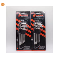 9Pcs Set Kunci Torx Baja Karbon Kelas Industri T10-T50 Torsi Maksimum 2000lb-ft Kapasitas Rahang 3 inci Garansi 3 Tahun