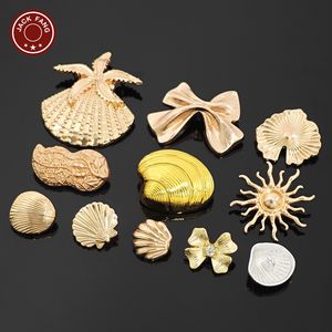 Botones Metálicos con Vástago, Botones Personalizados con Formas Irregulares, Logotipo Grabado, Botón de Aleación de Zinc para Accesorios de Ropa - Product Image 2