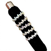 Womens French-style Colorful Enamel Copper butterfly Ring Non-fading Niche Light Luxury High-end Feel Adjustable Open-ring