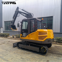 LTMG Excavatrice sur chenilles 6 tonnes (6t), 5 tonnes (5t), 7 tonnes (7t), 8 tonnes (8t), 9 tonnes (9t), 6000 kg (6t), 6500 kg (7t) avec godet pour la construction CE