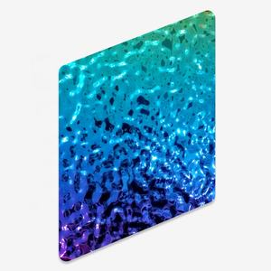 Feuilles d'ondulation de l'eau de panneau de mur d'acier inoxydable de luxe de l'indice de réfraction élevé AISI304 des plaques d'acier inoxydable d'ASTM 240 4x8 - Product Image 3