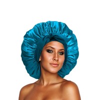 Nouveau Filet à Cheveux Réglable Caps Protecteur de Cheveux de Nuit Bigoudi Bonnet 2 en 1 Perruque en Satin Bonnet de Sommeil