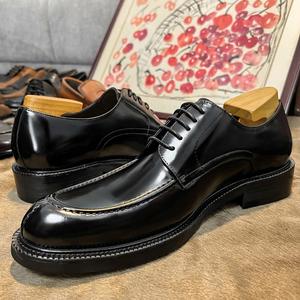 Nouvelles Chaussures en Cuir pour Hommes de Haute Qualité 2026 - Meilleures Ventes - Chaussures Derby à Bout Rond Tendance pour Tenues Formelles et Décontractées - Product Image 3
