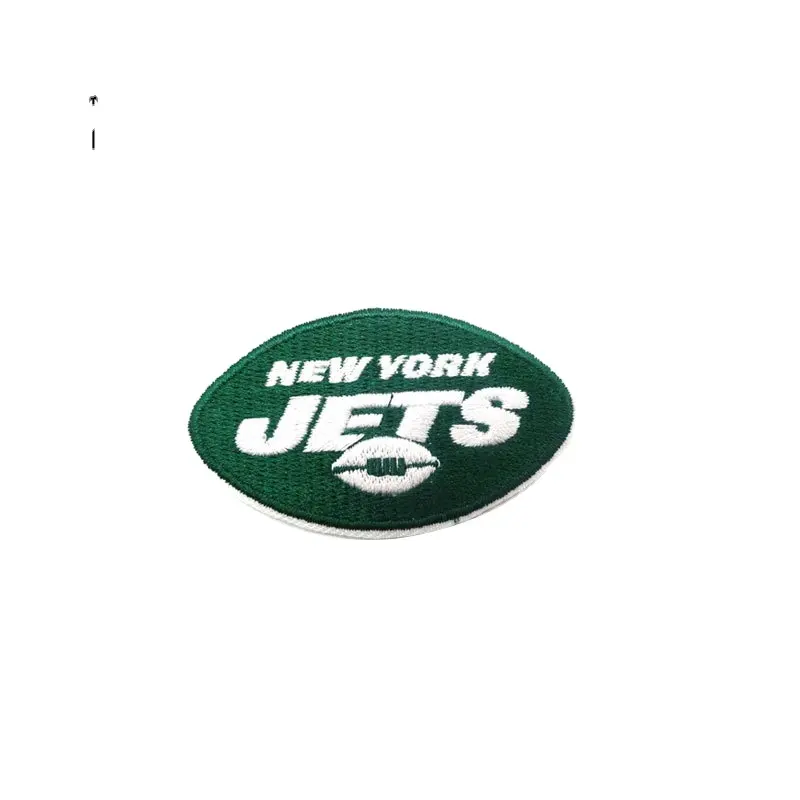 Patch brodé en tissu avec logo de l'équipe des New York Jets personnalisés de bonne qualité