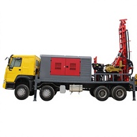 Plateforme de forage montée sur camion HRT-400 avec moteur diesel YUCHAI, profondeur maximale de 400 m, pour usage en construction