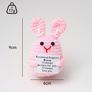 Poupées de <span class=keywords><strong>licorne</strong></span> et d'animaux au crochet faites à la main, ornements tricotés pour la décoration intérieure, vente <span class=keywords><strong>en</strong></span> gros de bibelots, hibou, lapin et requin - Product Image 1