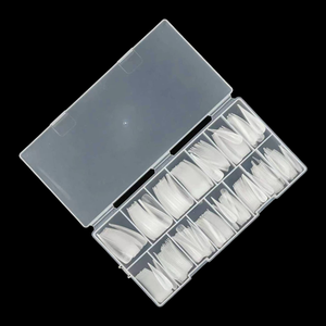150 <span class=keywords><strong>faux</strong></span> ongles stiletto transparents extra longs, couverture complète en PMMA, tailles 0-14. Fournitures pour extensions d'ongles en salon - Product Image 6