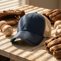 Gorra Trucker Richardson 112 de Camuflaje con 6 Paneles de Malla, Cierre a Presión, Parche de Cuero y Logotipo Personalizado Bordado para Caza, Venta al Por Mayor