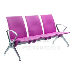 Sillas de espera Bao Xian, fila de 4 asientos, acero inoxidable con pasamanos para áreas públicas, aeropuertos, hospitales - Product Image 4