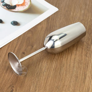 Flûtes à champagne en acier inoxydable incassable à long pied, couleur or rose, 260 ml, avec logo personnalisé, pour les fêtes, les bars et les restaurants - Product Image 4