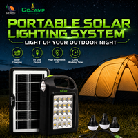 Lampe à panneau LED solaire avec lampe torche latérale intégrée, pour une utilisation à la maison et en extérieur, dure 6 à 9 heures