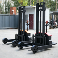 Apilador Eléctrico Todoterreno de Alta Resistencia Woerkai de 2000 kg, Altura de Elevación de 3000 mm, Estabilizadores Extendidos, Grado Industrial