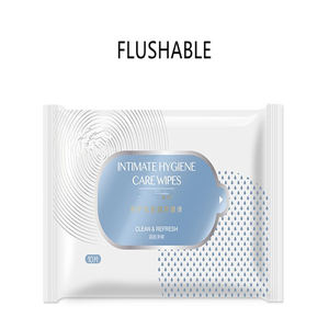 OEM Ácido Fraco Profissional Íntimo 25pcs Toalhetes Íntimos Femininos Flushable Diariamente para Mulheres - Product Image 2