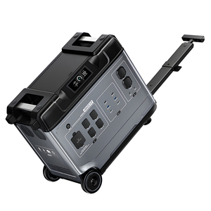 Estación de Energía Portátil, Generador de Energía Solar LiFePO4 MPPT UPS, Inversor de Onda Sinusoidal Pura, Rueda Universal con Barra de Arrastre, Alta Potencia 5120Wh - Product Image 1