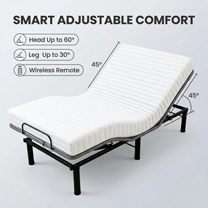 High-End Foldable Smart Iron <b>Bed</b> Reclining Luxurious Comfort Quiet Adjustment Ergonomic Support Modern School External Smart <b>Bed</b> - Product Image 4