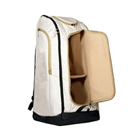 Sac de tennis blanc pour raquettes et équipements sportifs, sac à dos de tennis grande capacité pour 6 raquettes, pour femmes et hommes