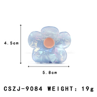 YIYI Industrial & Trading Co. 5.8cm Acrylique Fleur Griffe Clip Brillant Poli Floral Cheveux Griffes Filles Luscious Designer Cheveux Griffe